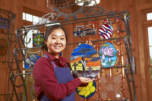 Fruitcake on plate and in tube baking pan